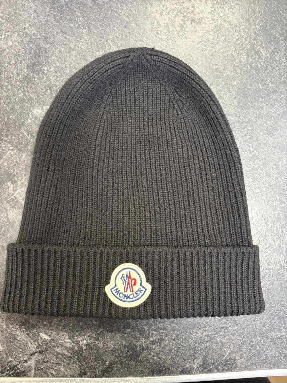 Moncler Black Rib-Knit Beanie 🖤 | Authentic - Picture 2 of 6